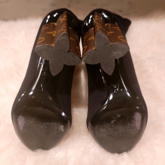 Louis Vuitton Silhouette monogrammed sock boot - Picture 4 of 10